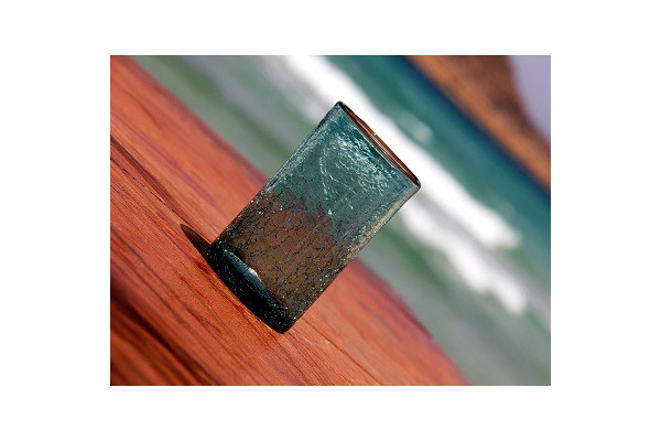 Verres à thé en verre soufflé craquelé