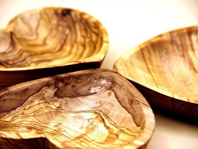 cœur en bois d’olivier