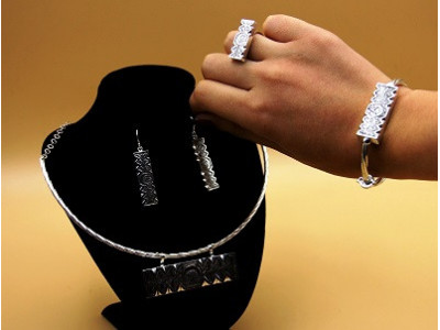 Parure "KholKhal" en argent...