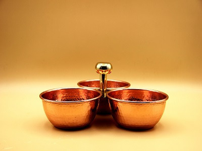 Porte fruits sec à 3 bols...