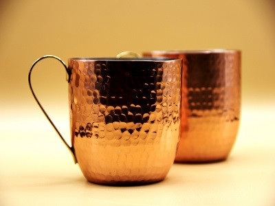 Mug petit dej en cuivre...