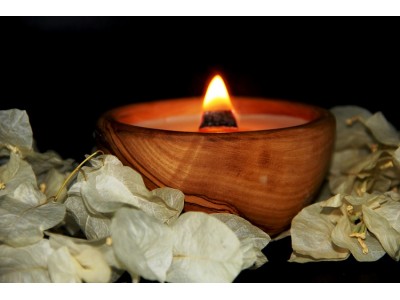 Bougie ronde parfumée...